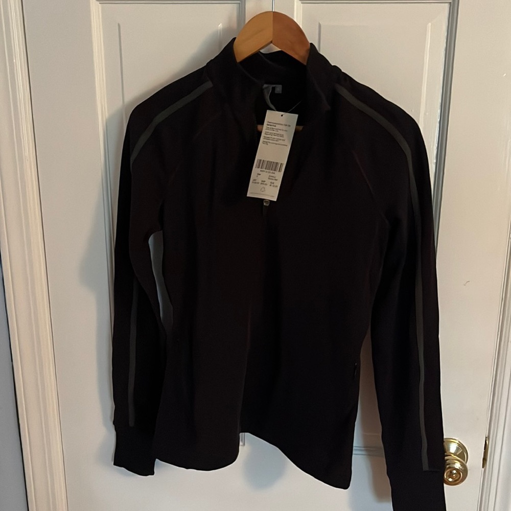 Black Sweaty Betty Half Zip Pullover, Size S